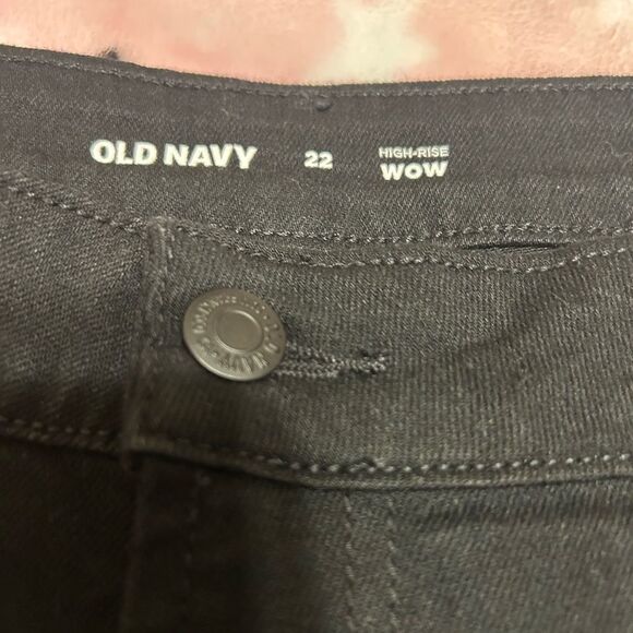 NWT Old Navy Black WOW Jean Shorts Mid-Rise Tailored Fit - Picture 7 of 12